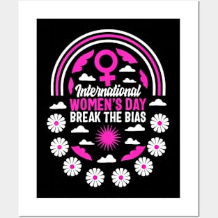Womens International Womens Day Break The Bias 2024 Feminis Posters and Art